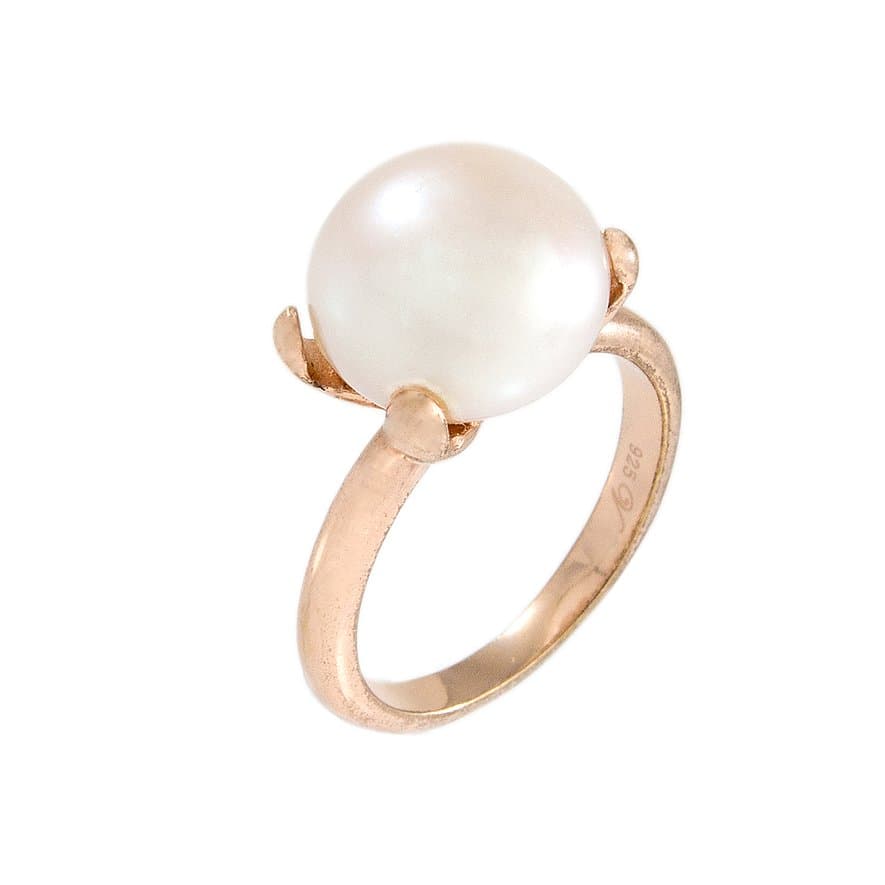 Bronzallure Damenring Shiny Pearl WSBM00008W 16