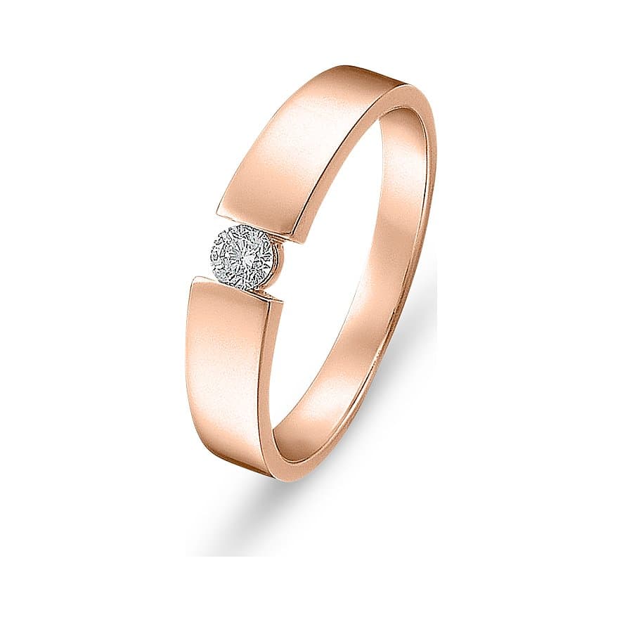 CHRIST Solitaire Damenring Rotgold 60041601